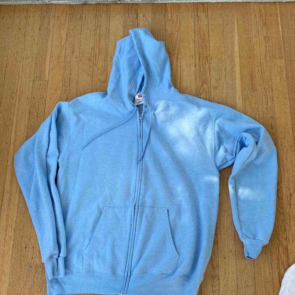 Light blue hoodie